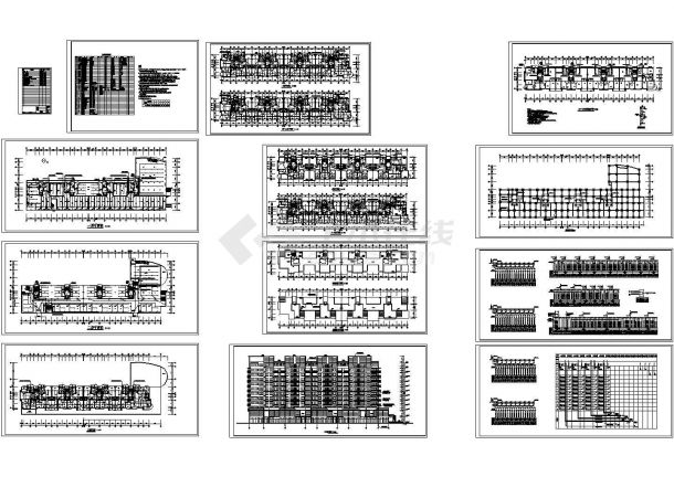 某11层商住楼电气系统施工CAD图-图一