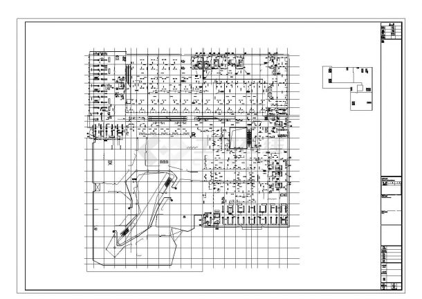 大型购物广场暖通设计施工CAD图纸-图二