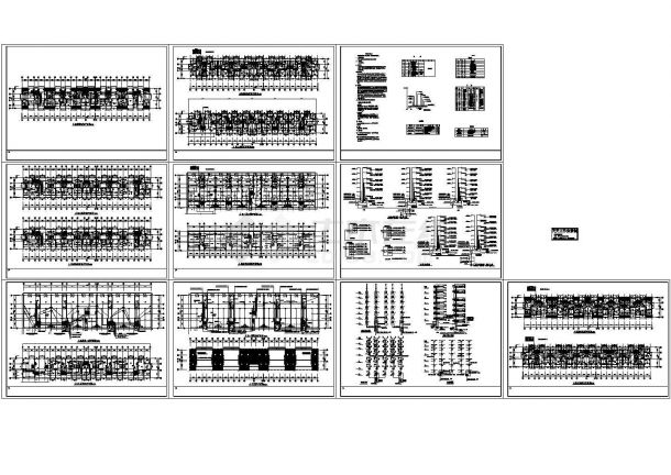 某六层带阁楼商住楼电气施工CAD图（二路低压电源）-图一