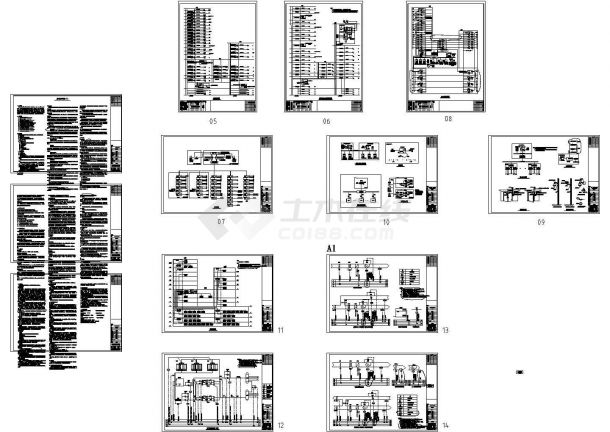 海南某23万平大型超高层甲级办公商业整套弱电CAD图纸（含弱电机房）-图二