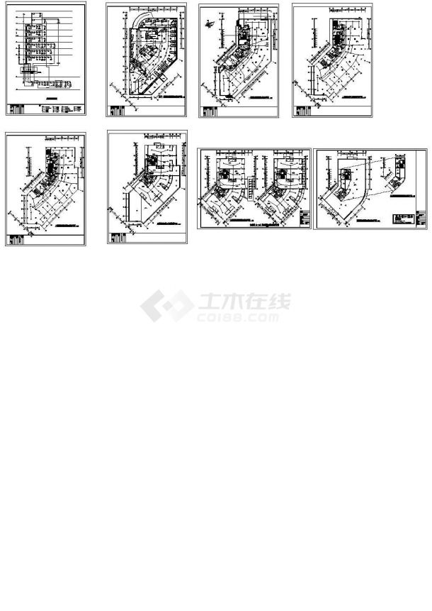 高层综合楼电气设计CAD图-图二