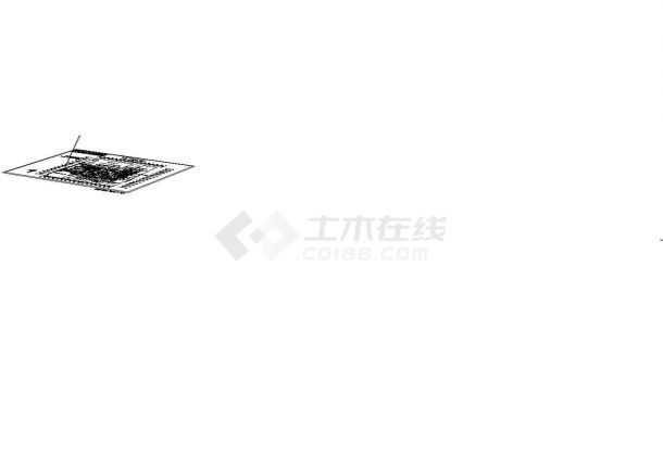 杭州涌金广场花园全套景观施工图CAD图纸-图二
