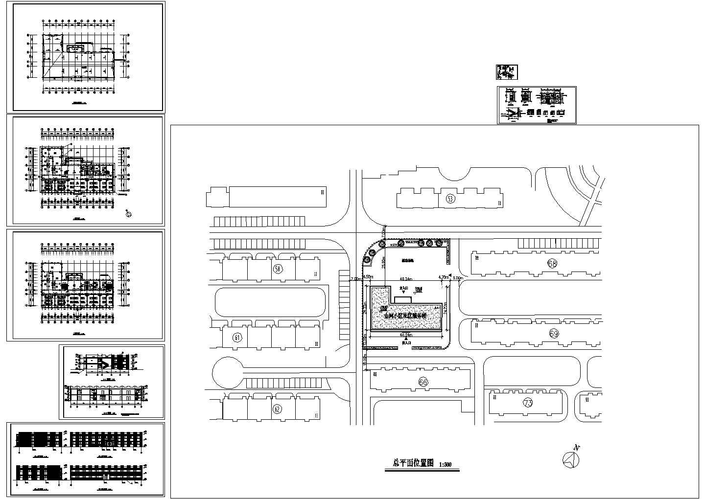 北京某养老院建筑设计施工CAD全套图纸