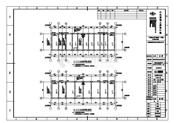 黑龙江框架结构车间连廊结构图-图二