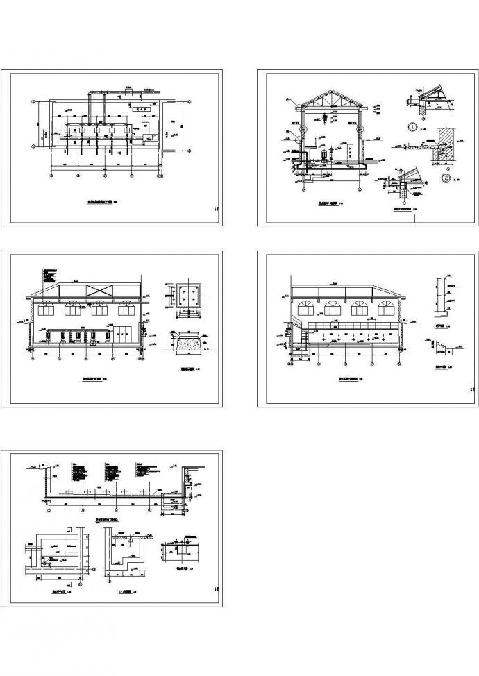 给水泵房全套CAD设计施工图_图1