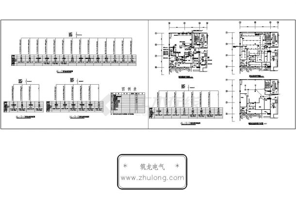 浙江某酒店厨房电气设计施工CAD图纸-图一
