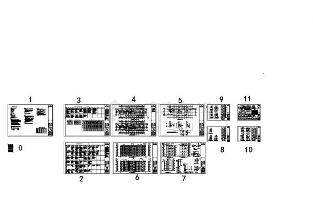 福永厂房全套施工图及厂区规划全套CAD图纸-图一