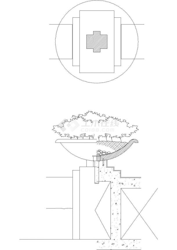 【精编】70套花坛花钵园林素材CAD施工图（种类丰富）-图二
