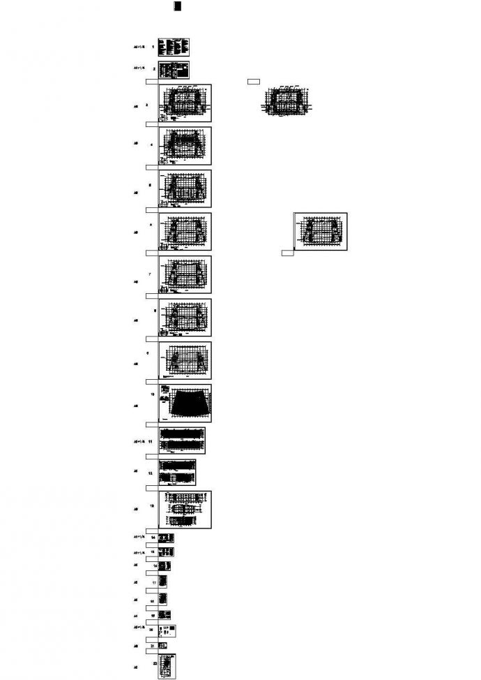 [河南]六层现代风格体育馆建筑施工图_图1