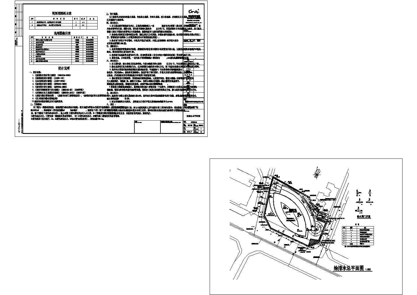 [四川]一类超高层甲级办公楼建筑给排水图纸 （含五星酒店、199米）