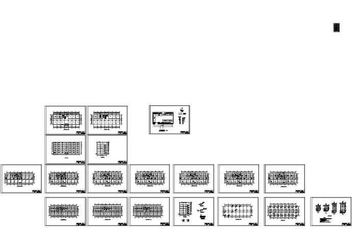 某15级土木工程全套毕业设计CAD图纸（6层教学楼，框架结构）_图1