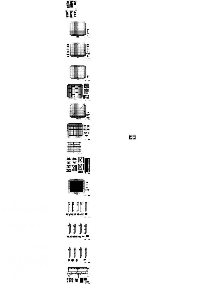 [施工图]江苏某排架厂房结构设计图_图1