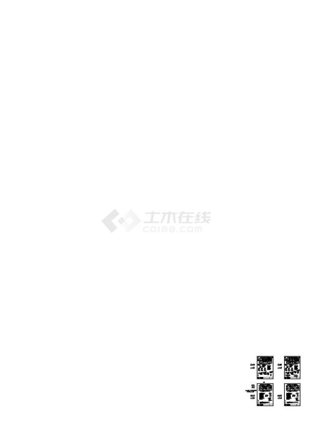 [江苏]高层住宅楼桩筏基础结构图-图二