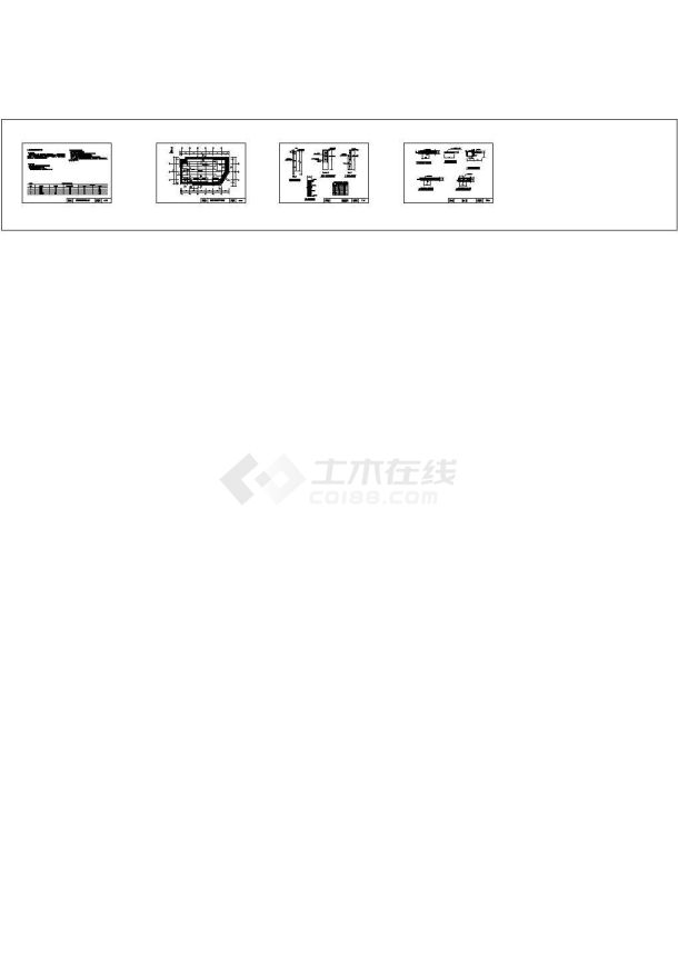 深层搅拌桩内插钢管（毛竹）基坑支护施工图-图一