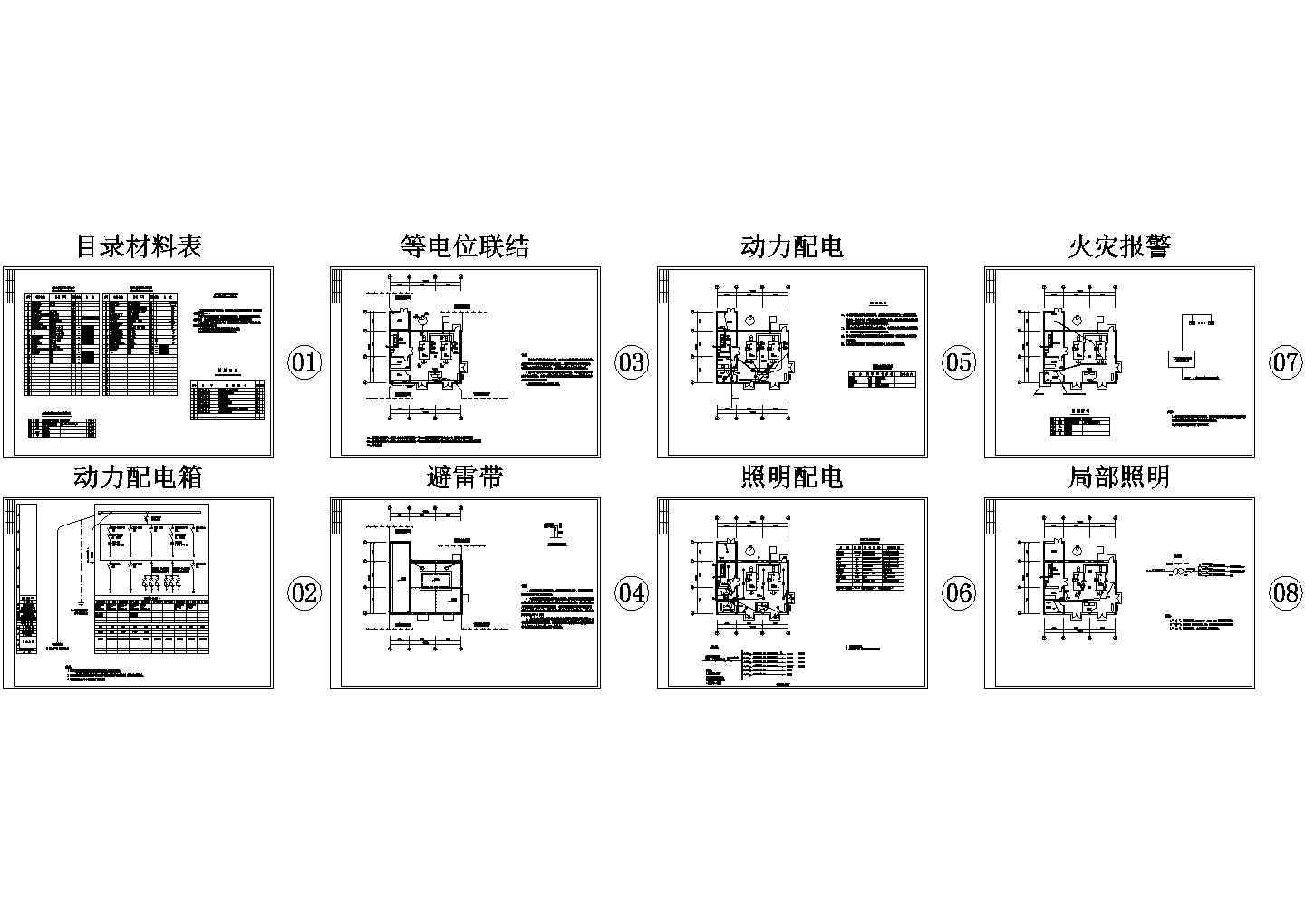 燃气锅炉房电气CAD设计图