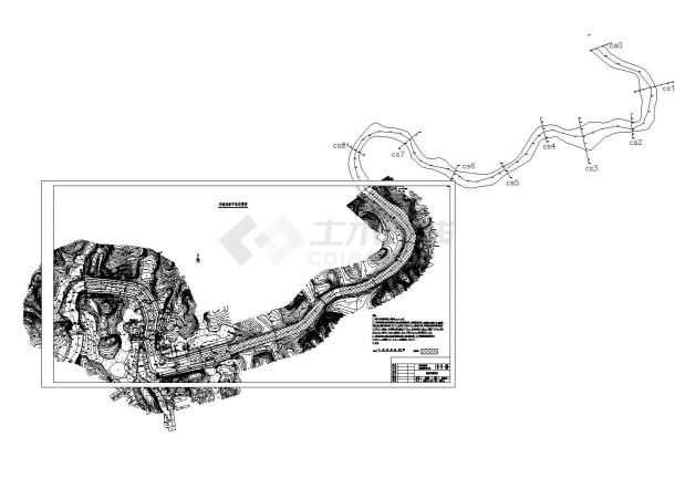 河道防洪治理工程施工CAD图纸-图二
