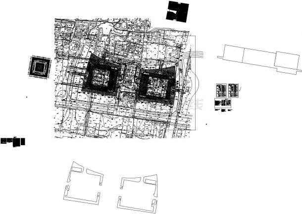 某市重点工程项目（场馆建筑）详图节点总图设计==建筑-图二