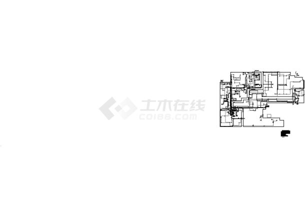 杭州酒店一层电气二次精装施工图-图一