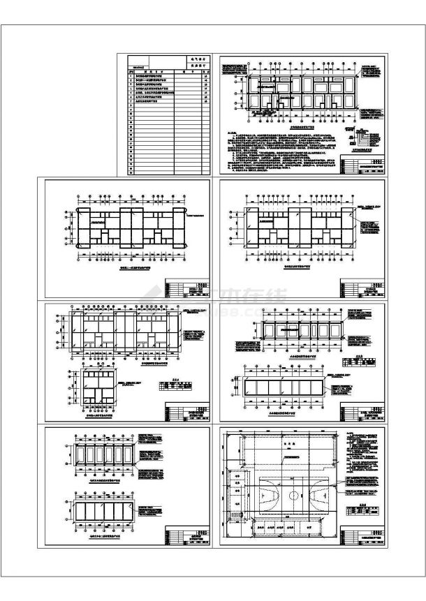 某六层住宅楼防雷接地施工CAD图纸-图一