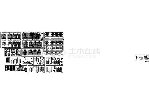 高层商住两用建筑给排水施工cad图，含设计总说明-图一