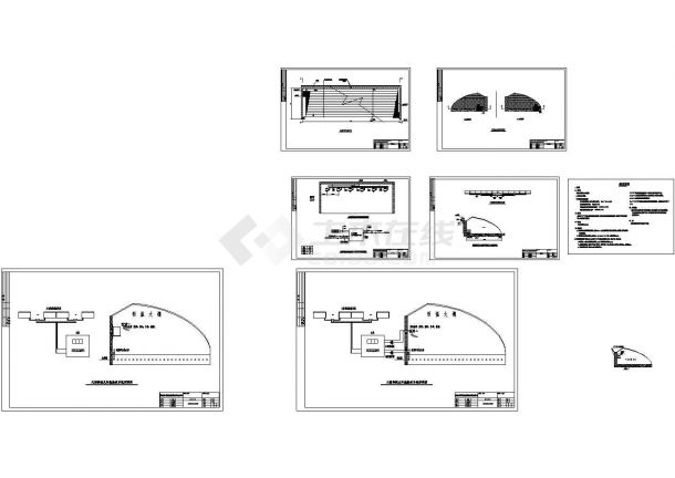 某温室大棚太阳能热泵供暖施工设计cad全套施工图（含设计说明）-图一