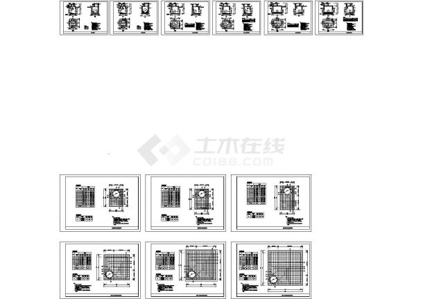 市政矩形雨水检查井图块CAD图纸-图一