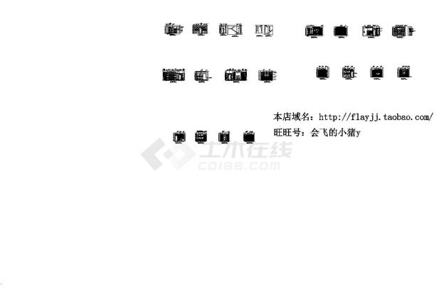 2层现代中式风格别墅室内装修图纸CAD格式（长14.5米 宽11.654米 含效果图）-图二