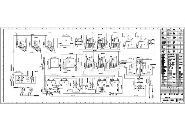 某热电厂水处理车间工艺系统图-图二