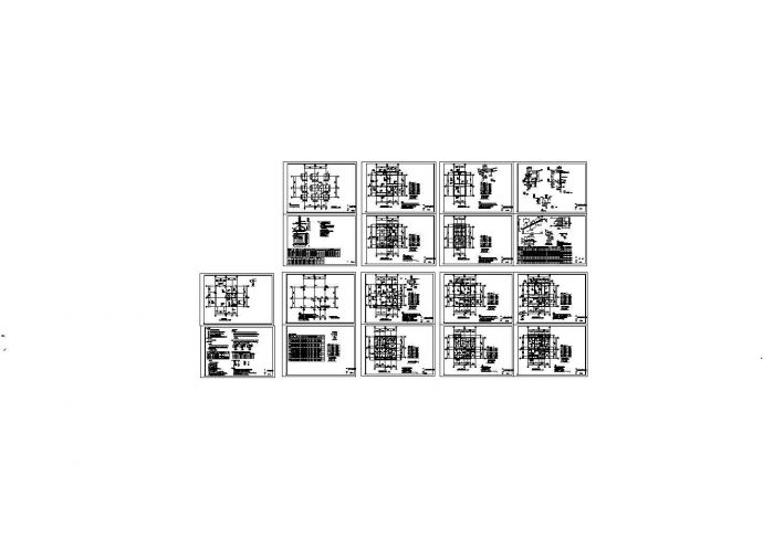 5层钢筋混凝土框架私人住宅设计结构施工cad图，共十八张_图1