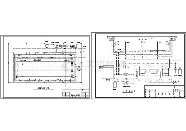 某游泳池水处理设计图-图二