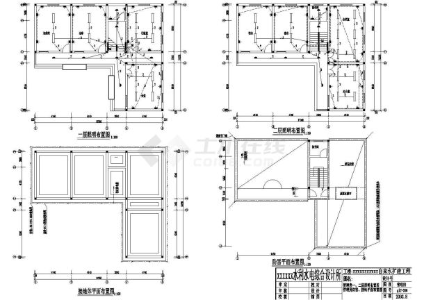 某5000t自来水厂设计全套完整施工CAD管理房-图二