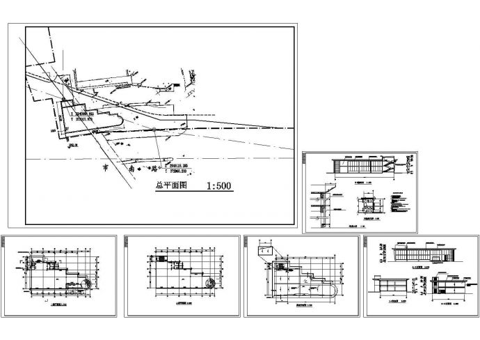 汽车展厅设计施工图纸_图1