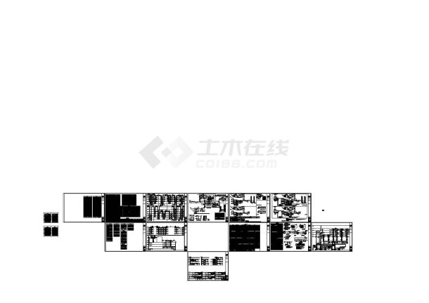 [天津]大型商业中心暖通全套设计施工图纸91张(含自控设计)-图一