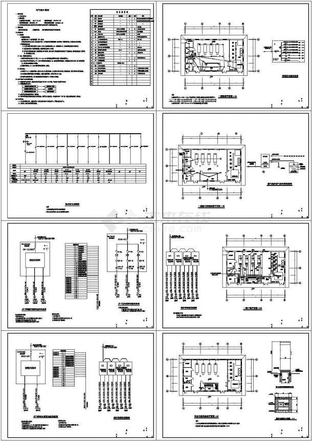 某燃气锅炉房配电设计cad全套电气施工图（含设计说明，共8张图）-图一
