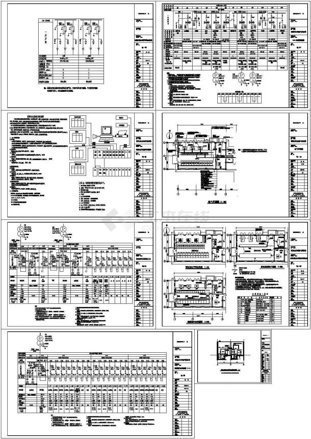 配电室锅炉房电气设计CAD施工图-图一