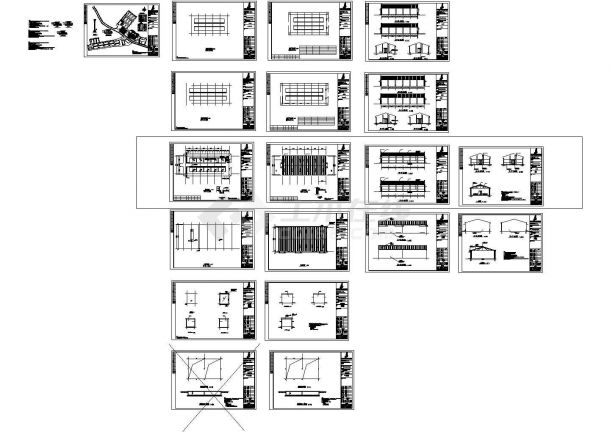 某地区大型养猪场建筑设计施工图纸（共18张CAD图）-图一