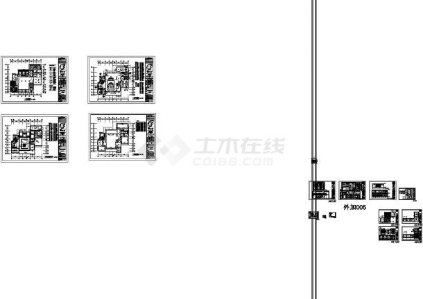 富春中式风格五层独立别墅室内施工图-图二