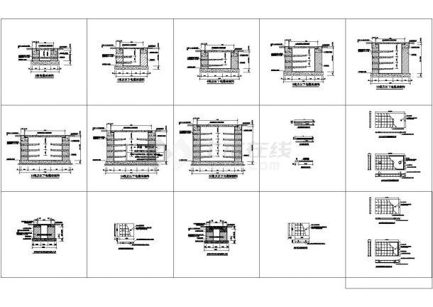 电缆沟设计方案及施工全套CAD图纸-图一