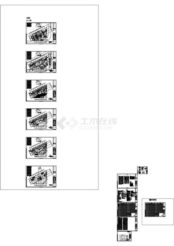 [南昌]商业街空调通风设计全套施工图(6栋建筑 大院图纸)-图二