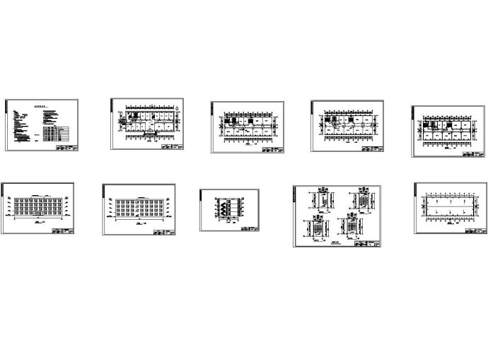 【毕业设计】四层框架结构中学实验楼的设计(PKPM电算)（建筑图、结构图、计算书、外文翻译、开题报告、任务书等资料）_图1