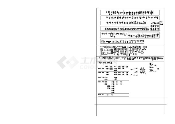 健身会所专用cad平面图块（cad图纸，可编辑）-图一