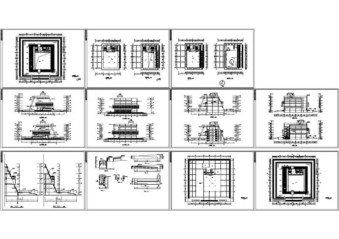 博物馆建筑施工图_图1