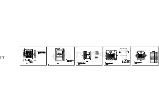 3000方-天BAF曝气生物滤池设计cad全套图-图一