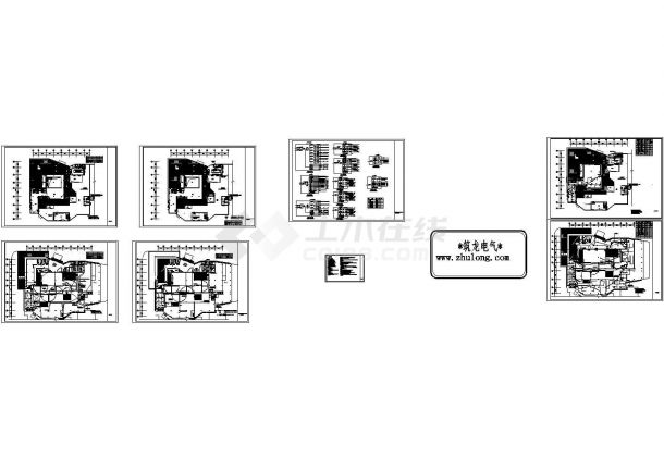 某二层艺术中心装修设计cad全套电气施工图（含设计说明）-图一