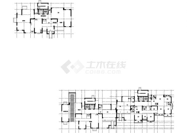 某住宅区东地块住宅楼二期建筑施工图-图一