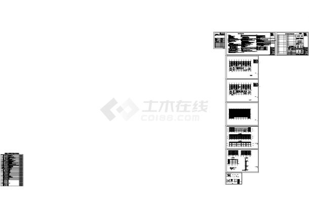 [广东]某二层钢结构办公楼cad设计施工图-图一