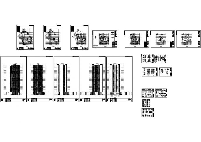 某城市核心区高层住宅小区1号楼建筑施工图(含节能设计)_图1