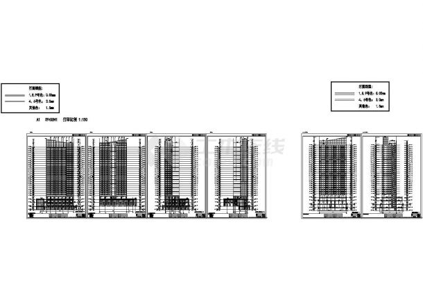 某三十一层商业住宅综合楼建筑施工图-图二