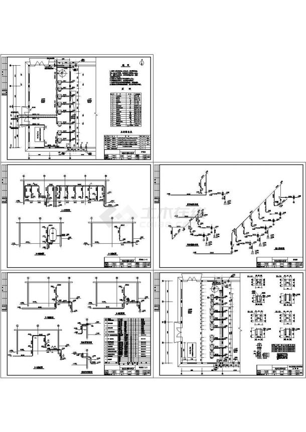 泡沫消防泵房建筑设计CAD施工图-图一