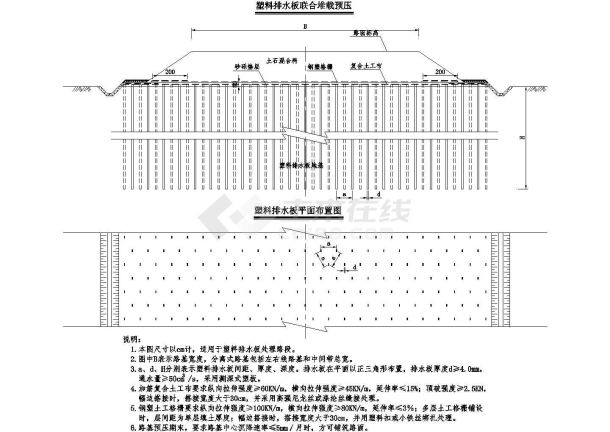 经典软基塑料板处理精美设计图-图二